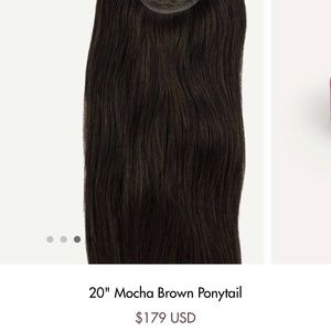 Luxy Hair ponytail extension 20” mocha brown